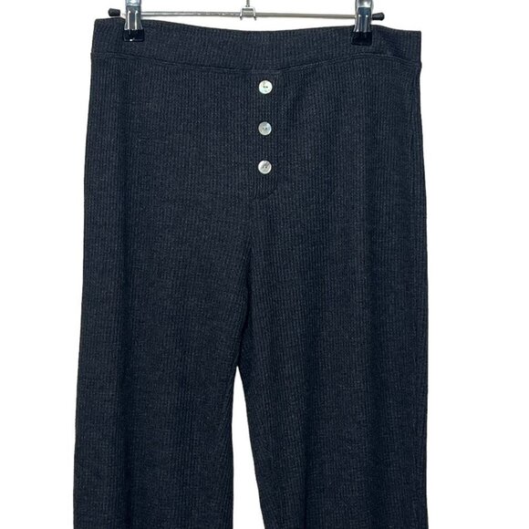 Rails Molly Waffle Lounge Pants Charcoal Women’s Size Small High Rise Tapered Le - Picture 3 of 11